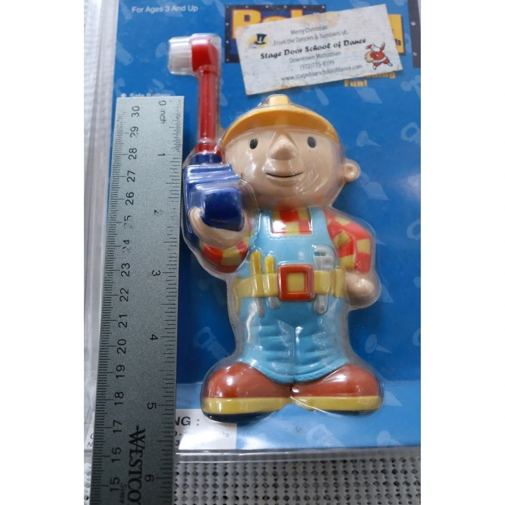Bob the Builder Battery Operated Toothbrush Playfully Yours Vintage 2002 Sealed